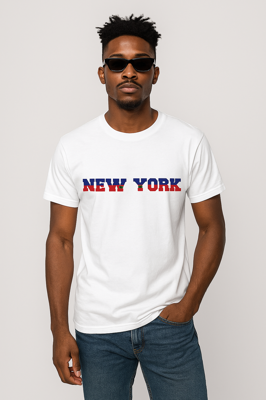 Zoe Pound "New York" Haitian Print Shirt